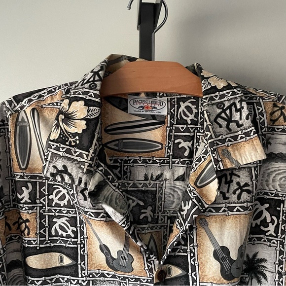 Vintage Hawaii Pacific Legend Button Down Shirt Tiki Hawaiian Mens Size 2XL - Picture 6 of 6
